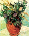 Naturaleza muerta con cardos Vincent van Gogh Impresionismo Flores